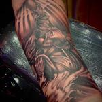 Tattoos - Black and Grey Religious Forearm piece, St. Peter. - 108119